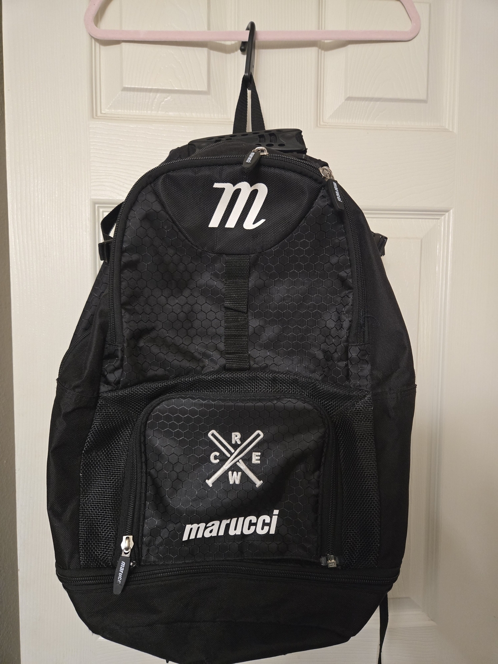 Black Men's Baseball Backpack